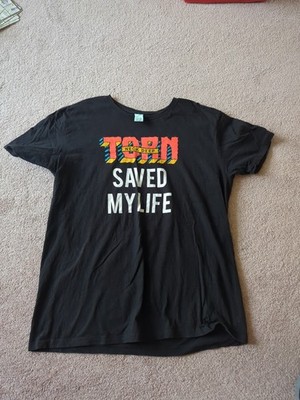 Neck Deep Saved My Life Torn Logo Size XL Black T Shirt 