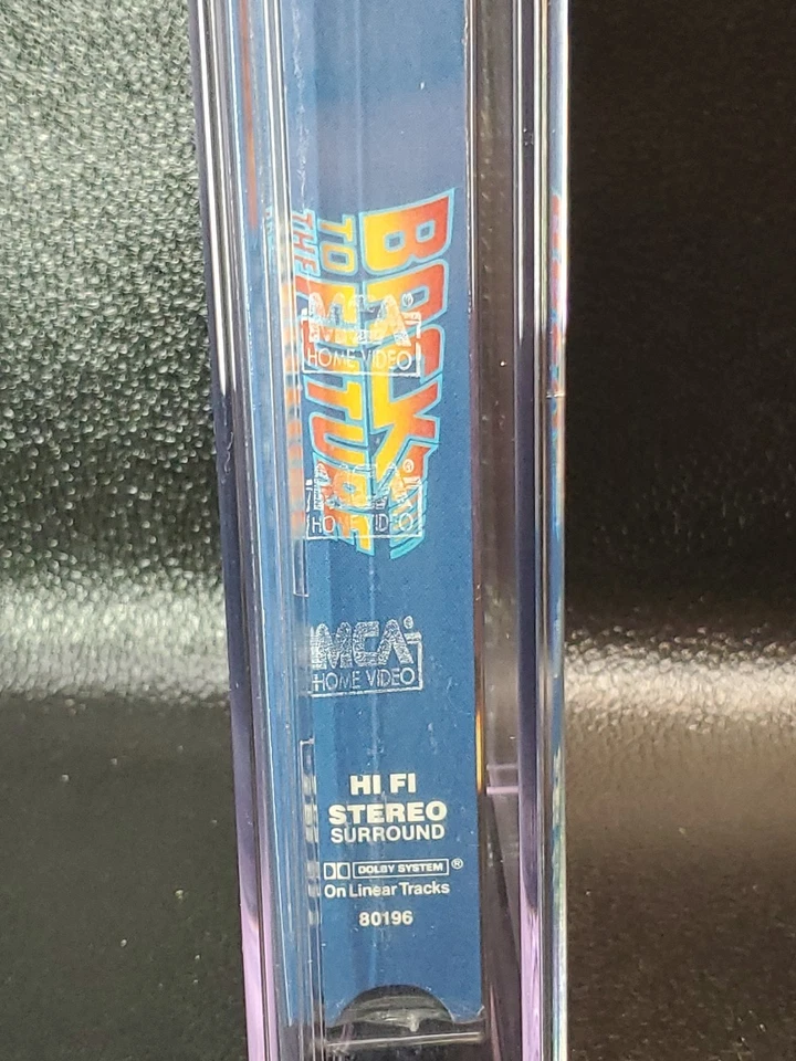 Back to the Future (VHS, 1989) MCA, CGC Graded (9.6-A+) Bottom Barcode Yellow - Image 2 of 3