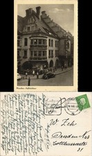 Ansichtskarte München Hofbräuhaus, Autos - Telefonzelle 1960