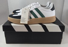 Adidas BARREDA Sneaker White Green Strata JR1323 Men's Suede Size 9 New