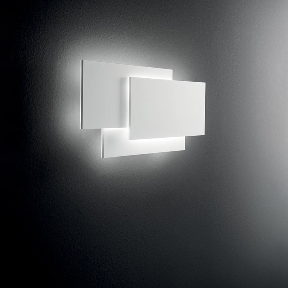 Applique Parete Bianca LED 36W 3000K DIP | Design Italiano Moderna Metallo