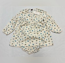 Brand New Tea Collection Empire corduroy dress set with bloomers, size 3T