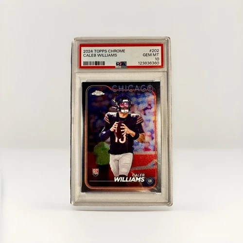 Caleb Williams RC Rookie 2024 Topps Chrome PSA  10 Gem Mint |Value Going Up|