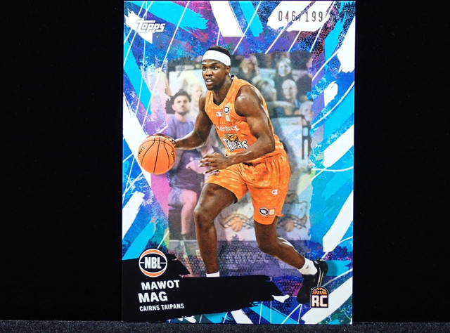 2025-26 Topps NBL Basketball Mawot Mag RC Aqua 046/199 #21 Cairns Taipans