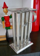 PRIMITIVE TIN HANDMADE 9 ½” TAPER 8 PC CANDLE MOLD