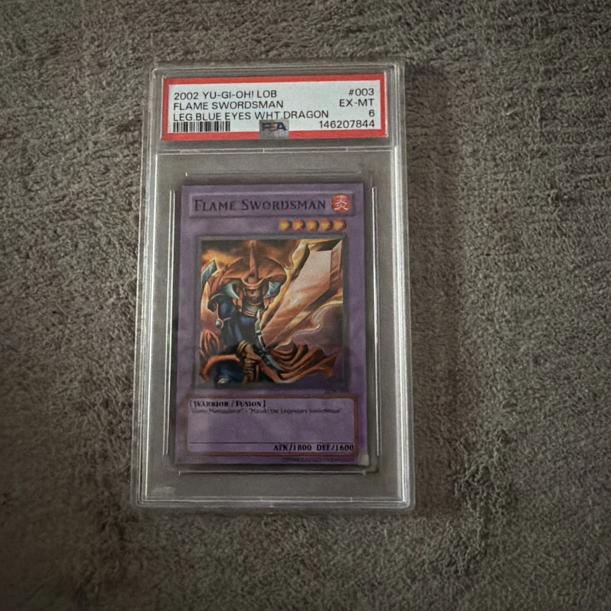 Flame Swordsman Yu-Gi-Oh! TCG Professional Sports Authenticator