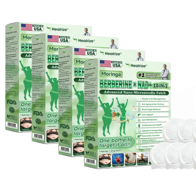 Healrize Moringa Berberine x NAD + 10-in-1 Nano Microneedle Patch