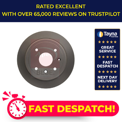 2x Brake Discs Pair Solid fits CHEVROLET LACETTI J200 1.6 Rear 2005 on 258mm Set
