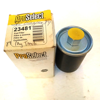 ProSelect Fuel Filter #23481 in-line fuel filter NOS FREE SHIPPING