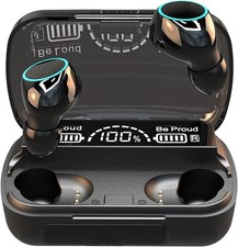 Wireless Bluetooth Earbuds with Charging Case for Fitness Running Work