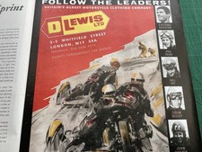 D LEWIS LEATHERS  AVIAKIT  MOTORCYCLE CLOTHING ARTICLE