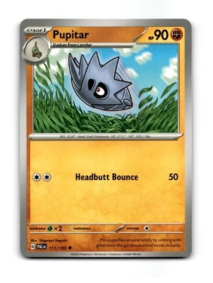 Pupitar 111/193 Uncommon Paldea Evolved Pokemon LP ~08091