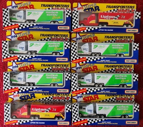 Matchbox Transporters NASCAR Assortment of 8 Vintage Semi Trucks Free Shipping!