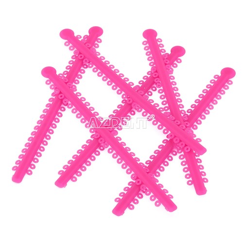 Paquete de 1000 bandas elásticas de ligadura de ortodoncia dental 23 colores - Imagen 4 de 49