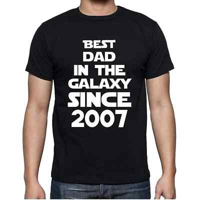 ULTRABASIC Homme Tee-Shirt Meilleur Père De La Galaxie Depuis 2007 Best Dad in