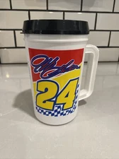 Vintage #24 Jeff Gordon Plastic Insulated Mug/Cup 2000 Nascar No Straw