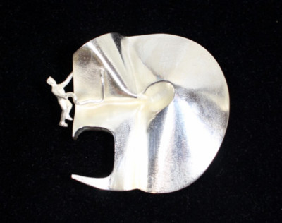 VTG BJORN WECKSTROM LAPPONIA FINLAND STERLING SILVER ''LOST IN SPACE'' BROOCH PIN