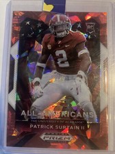 2021 Panini Prizm Draft Picks - All-American Red Ice Prizm #199 Patrick Surtain