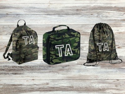 camo lunch box backpack