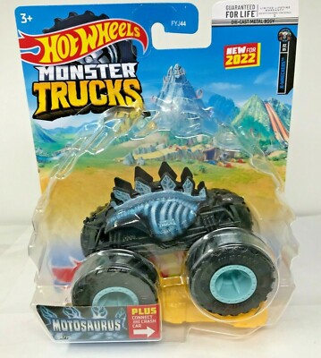 Hot Wheels - 1:64 - Motosaurus com Carrinho - Monster Trucks