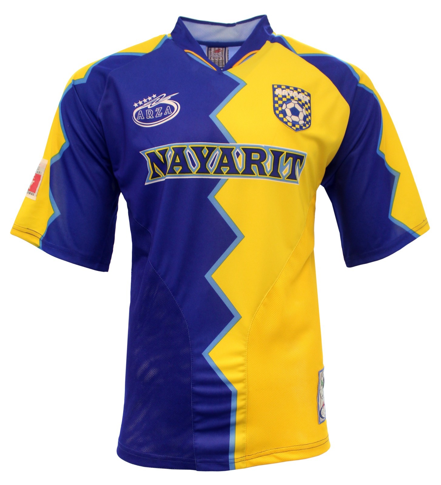 Nayarit Mexico Soccer Jersey Color Blue-Yellow Arza Design