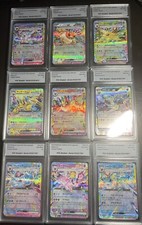 2024 Pokemon Terastal Festival Eevee Evolution Set Of 9 Tcc Graded Gem Mint 10