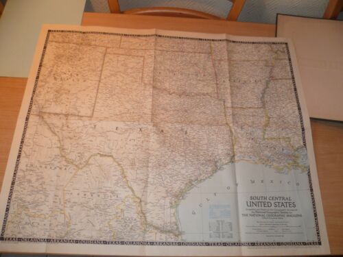 (CA2) MAPS SOUTH USA NATIONAL GEOGRAPHIC SOCIETY 1/2500000° 75X62 CM - Picture 1 of 3