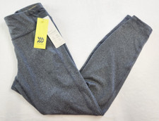 All in Motion Womens Gray Mid Rise Simplicity Ankle Legging Size S Long Soft