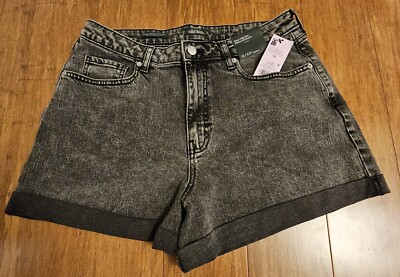 Wild Fable NWT Women's 12 Black Super High Rise Curvy Rolled Cuff Summer  Shorts