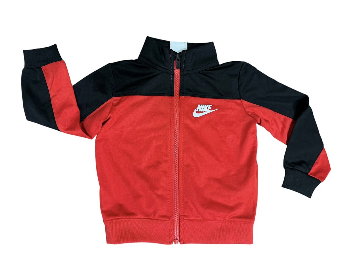 red and black nike outfit