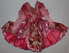 Dance Romantic Dress Red Satin/Red Gem Renaissance Fair