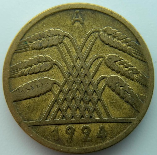 Germany 10 reichspfennig 1924 A