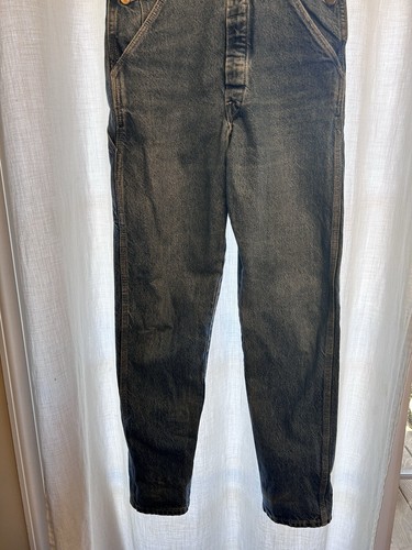 Vintage W Med. Pointer Jean Overalls Waist 28 Farm Garden Outdoor Barn Chore - Picture 5 of 13