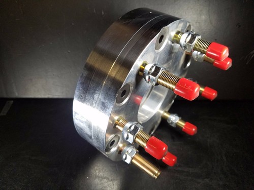 5x5.5 aka 5x139.7 to 8x180 US Wheel Adapters 14x1.5 Stud 2" Thick 77.8mm Bore x2 - Picture 3 of 6