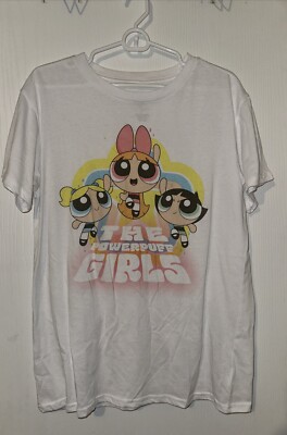 The Power Puff Girls Official Cartoon Network Women Top L White