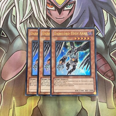 LC02-DE006 x3 Darklord Edeh Arae Ultra Rare Top Zustand Yugioh