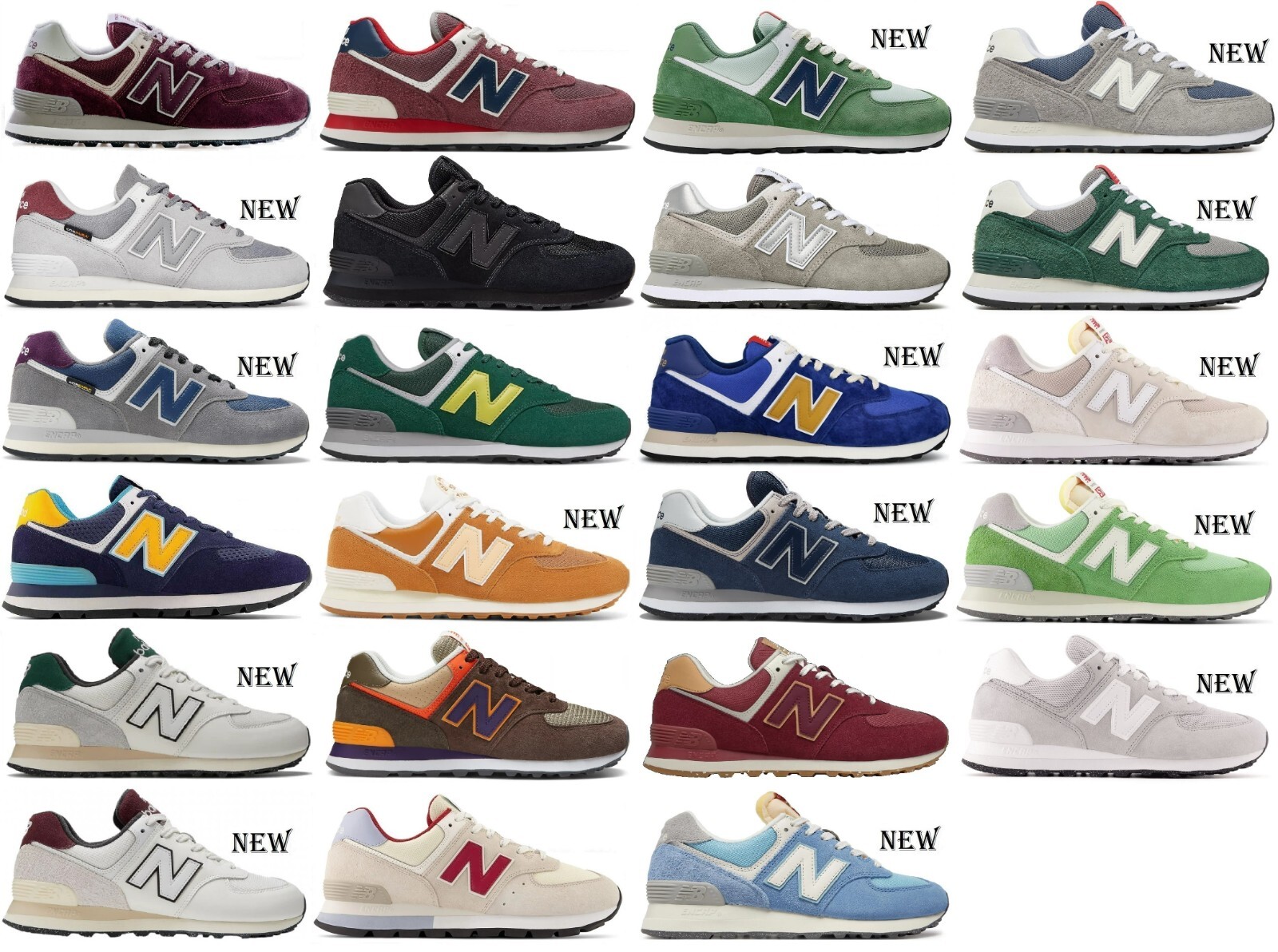 Zapatos New Balance ML574 ML U 574 Hombre Mujer Nb Piel Azul 41 42 43 44 45