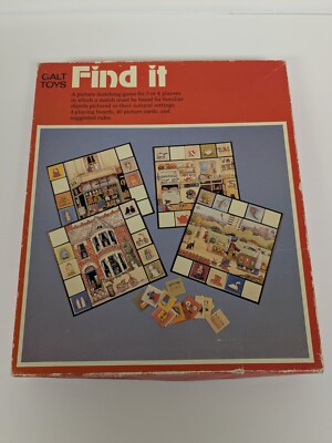 Vintage Galt Toys Find It Matching Children's Game Complete In Box Import READ 