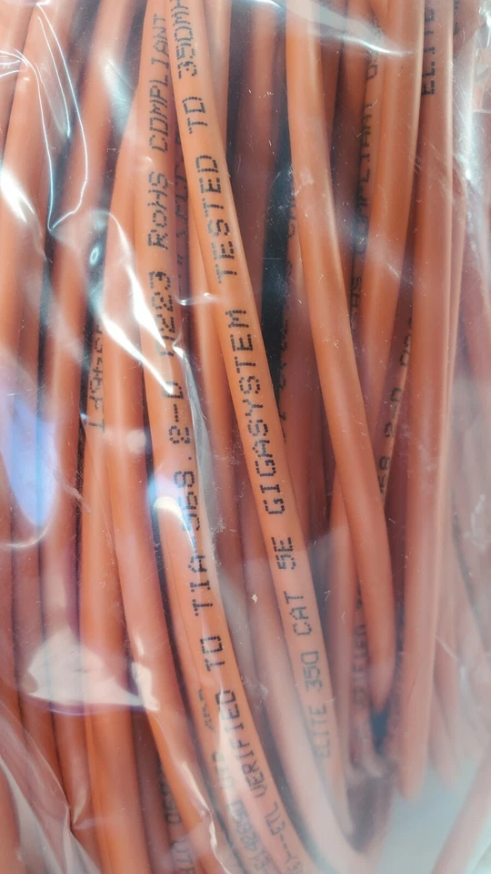 Cat5e Gigasystem Cable Exchange Network Wire Internet Patch Ethernet 50ft QTY 15 - Image 4 of 4