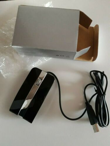 PC-Maus mit USB - Ca. 9 cm Länge, schwarz/silber - Bild 1 von 3