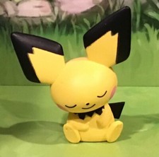 POKEMON PICHU  SITTING SLEEPING Figure Toy Ta...