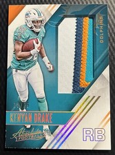 2016 Panini Absolute Patches 18/25 Kenyan Drake Dolphins 4-Color Jumbo Patch #30