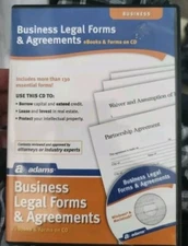 NEW SEALED Adams Business Legal Forms on CD