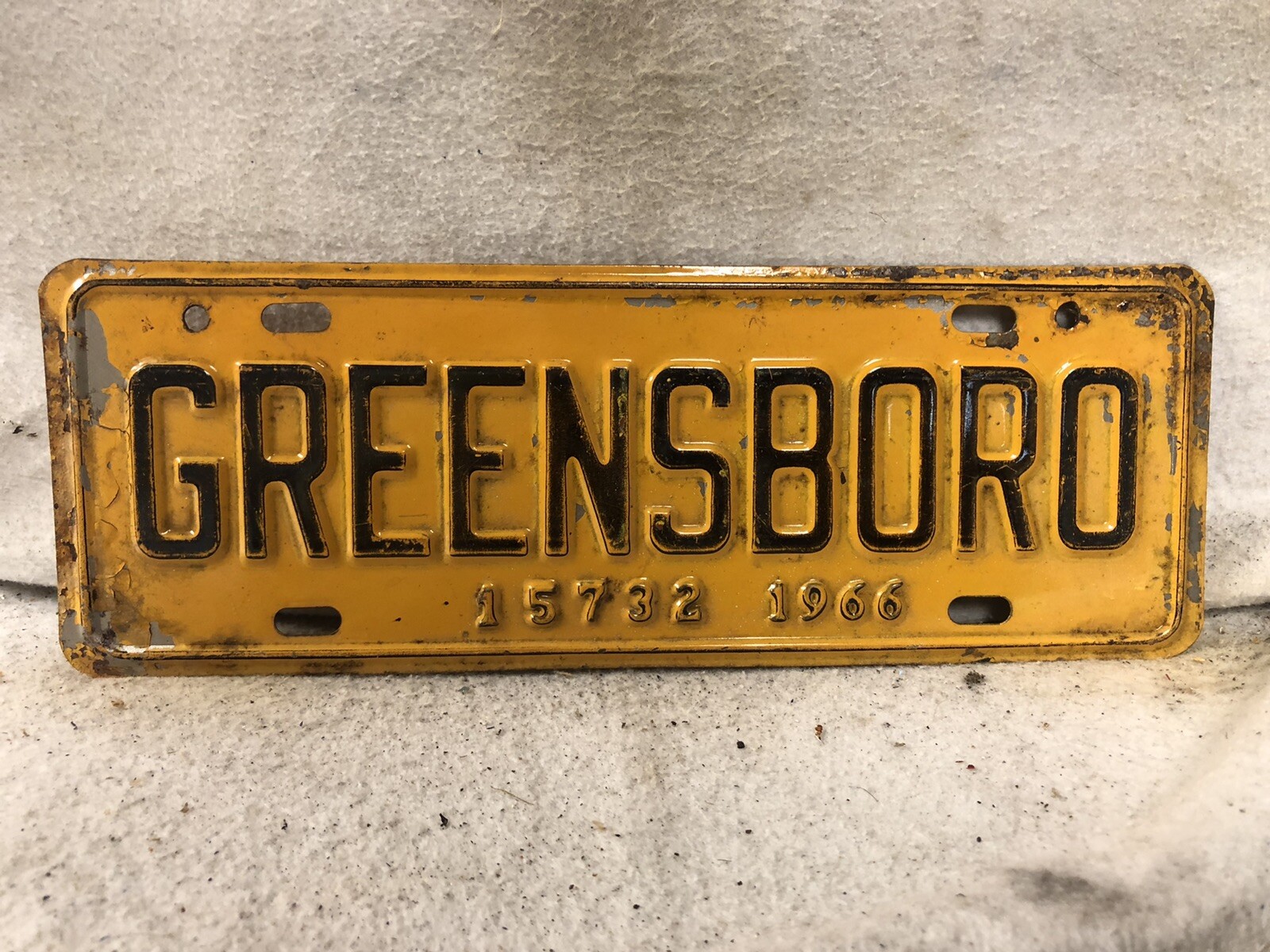 Vintage 1966 Greensboro, North Carolina License Plate eBay
