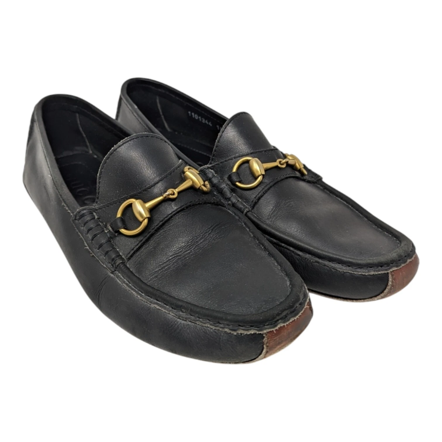 Chaussures mocassins homme Gucci à enfiler chaussures de conduite 1101344 pointure : 10,5 M