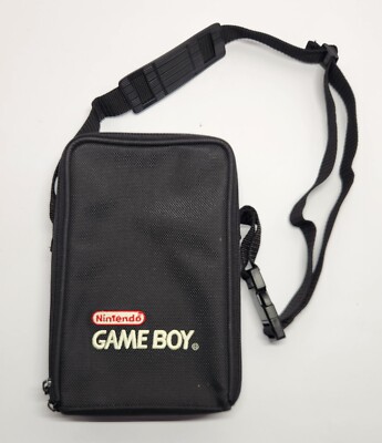  Official Nintendo Game Boy DMG Vintage Zipper Carrying Case Tray Insert & Strap