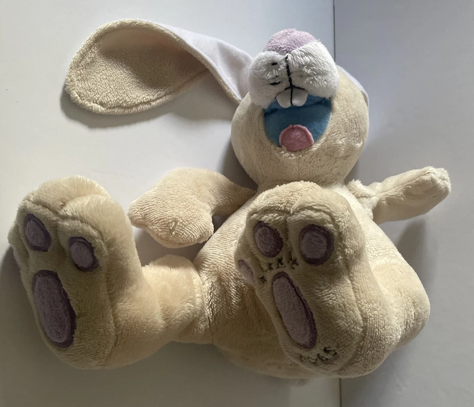 NUBY Tickle Toes Rabbit Luv N Care Plush Giggling Bunny Stuffed Squeeze Foot - Image 3 of 4