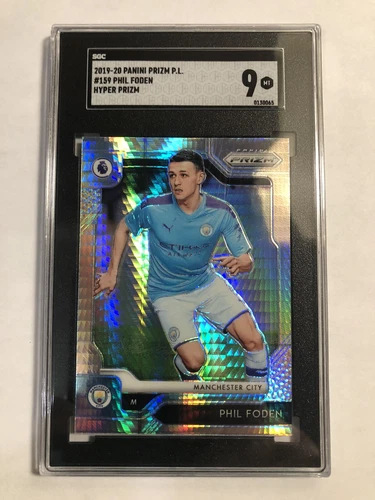 2019-20 PANINI PRIZM P.L #159 PHIL FODEN HYPER PRIZM SGC 9MT