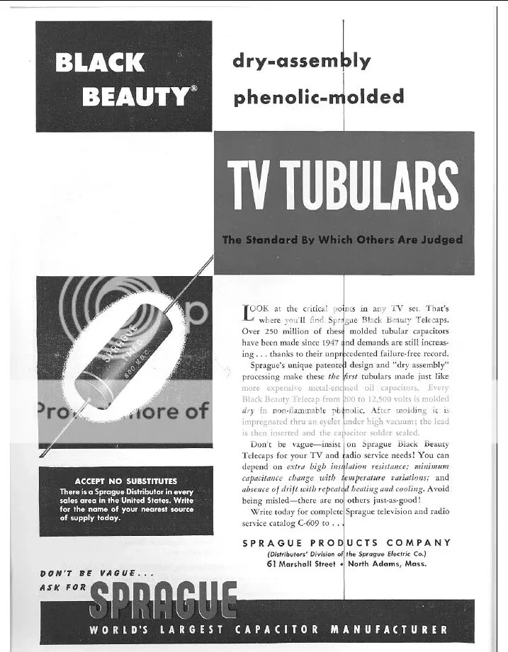Condensadores de belleza Sprague .01uF negros vintage nuevos stock antiguo (par) excelentes Foto 2 de 4