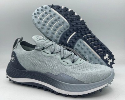 Under Armour Charged Curry Harbor Blue Downpour  Golf Shoes Men s Size 8